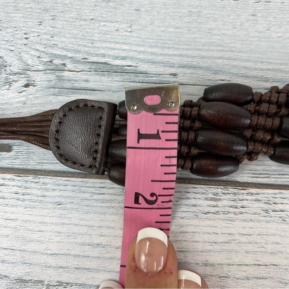 Beaded Women’s Brown Coachella Boho Tied‎ Belt - Picture 5 of 8